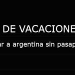 viajar a argentina sin pasaporte